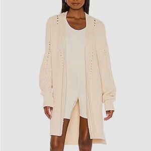 NWT Free People Cream Knit Cardigan XS